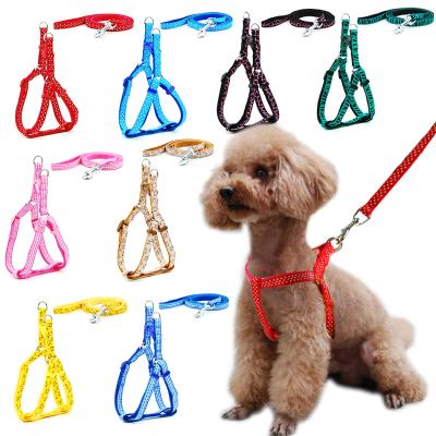 China Custom Cat Leash Adjustable Vest Collar Small Dog Puppy Dog Harness Outdoor Walking Leashes for Small Medium Dogs for sale