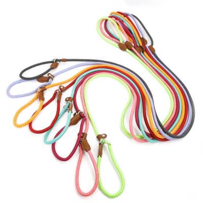 China Custom Nylon Portable Pet Collar Traction Rope Dog Use Collars Traction Rope for sale