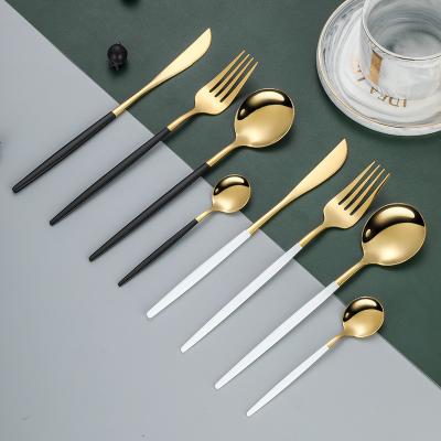 China High Quality Sustainable Metal Flatware Sets Cutlery Set Stainless Steel Rose Gold Cutlery Flatware Portuguese Flatware for sale