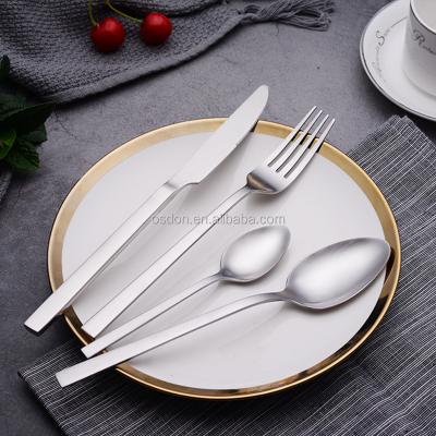 China Sustainable High Quality Fork Spoon Luxury Colorful Flatware Set Stainless Steel Cutlery 24pcs Set for sale