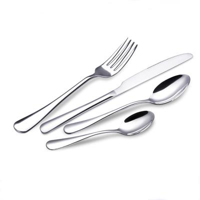 China Low MOQ Silverware Metal Stainless Steel Cutlery Spoon and Fork Sets in Bulk Viable Custom Spoons Wholesale Purchase for sale