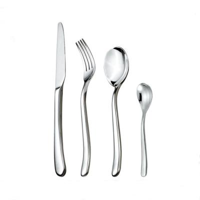 China Viable Recyclable Cutlery Set Supplier Silverware Cutlery Set Knife Spoon Fork Stainless Steel Cutlery Set for sale