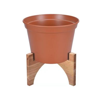 China Modern Wooden Indoor Outdoor Flower Pot Display Planter Stand Planter Rack Potted Plant Stand for sale