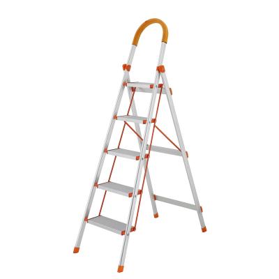 China Folding Ladders Stainless Steel Platform Folding Step Household Ladder Multi Purpose Agility Ladder for sale