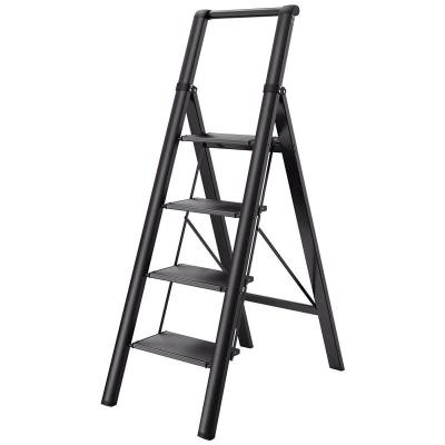 China Hot Sale 5 Step Ladder Folding Ladder Household Use Home Use Aluminum Rack Folding Ladders for sale