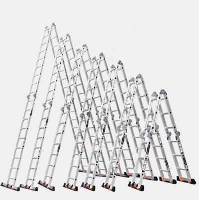 China 2021 Hot Sale Industrial Folding Ladder Universal Aluminum Six-Joint Steps Foldable Multifunctional Stair Ladders for sale