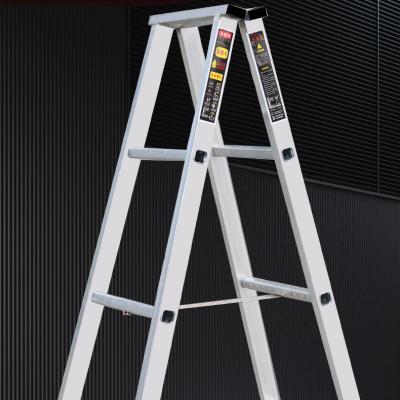 China Folding Ladders Wholesale 10 Steps Store Aluminum Folding Ladder Step Ladder Easy Portable And Adjustable Universal for sale