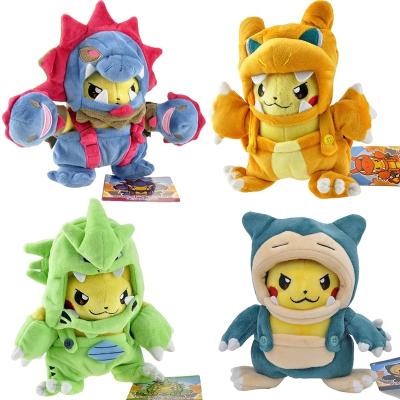 China Crazy Cosplay Snorlax Charizard Garchomp Tyranitar Hydreigon Ampharos Plush Pikachued Plush Doll for sale