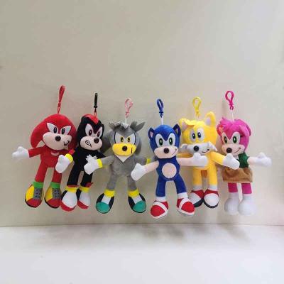 China Cute Sonic Hedgehog Anime Character Plush Stuffed Toys Stuffed Animal Statue Toys Kids Birthday Gifts for sale