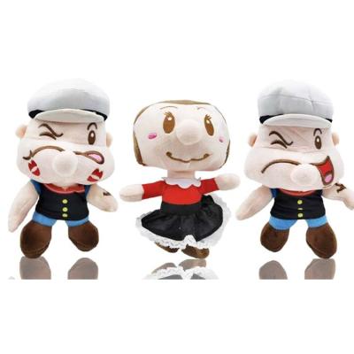 China Plush Toy 20cm Cartoon Popeye The Sailor Man Creative Plush Doll Soothe Toy Children Home Decoration Gift Stuffed for sale