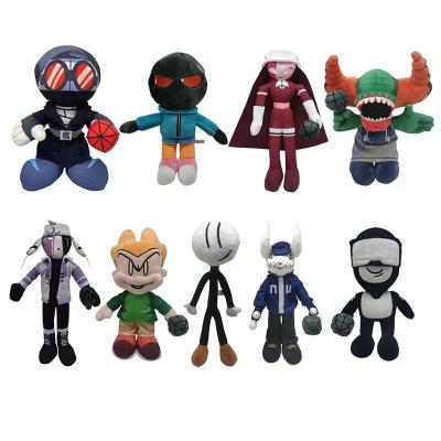 China New Friday Night Plush Funkin Plush Toys Hot Game Month Skid and Pump Sarv Ruv Garcello Spooky Soft Sound Dolls Kids Gift for sale