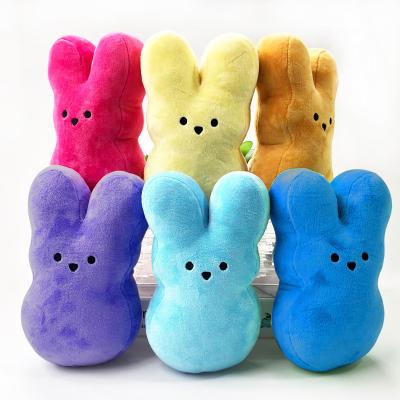 China Plush 15cm 6 Inch Toddler Baby Animal Peeps Stuffed Animal Kids Toy Doll Toy Cute Rabbits Stuffed Easter Bunny Velvet PP Cotton Unisex for sale