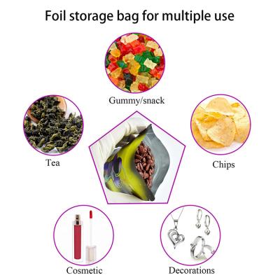 China Custom Printed Moisture Proof Smell Proof Zipper 3.5g Packaging Mylar Bag for sale