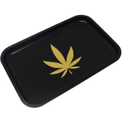 China Wholesale Metal Custom Printed Plain Portable Girly Metal Magnetic Custom Small Rolling Tray for sale