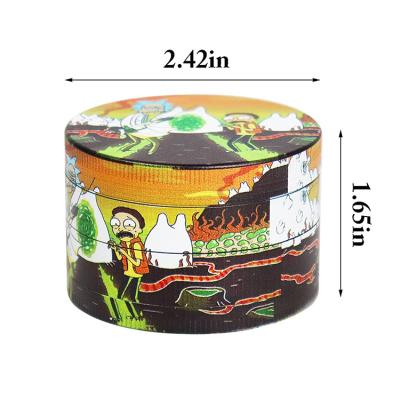 China Wholesale Custom Easy Use Logo Zinc Alloy 50mm Customize Metal Smoking Herb Grinder Accessories for sale