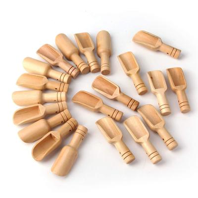 China Wholesale Custom Viable Mini Tiny Wood Wooden Measuring Biodegradable Eco-Friendly Bamboo Spoon for Cooking for sale