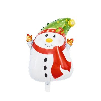 China Foil Material Christmas Foil Balloon Decorations , Snowman Merry Christmas Balloons for sale