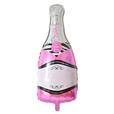 China Foil 40 inch wine bottle foil balloon for wedding valentine's day and party decoration for sale