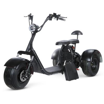 China 1500w 60v 2000w Unisex Electric Scooter 3 Wheels Three Wheels Electric Tricycle Adult With Seat for sale