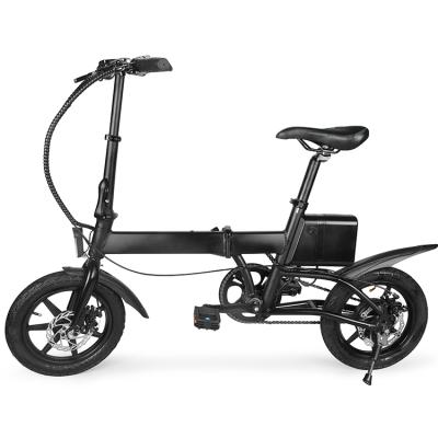 China Portable Electric Aluminum Alloy Bike 36v 200w 12inch E Bike Mini Folding Bicycle with Brushless Motor for sale