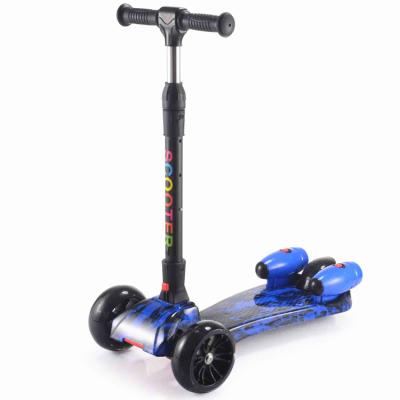 China Hot Selling Foldable Adjustable Child Custom Design 3 Wheel Kick Scooter For Kids With LED Lights for sale