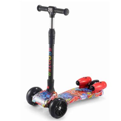 China Best Selling Kids Child 3 Wheel Baby Kids Throw Flashing Scooter High Quality Cheap Outdoor Kick Scooter for sale