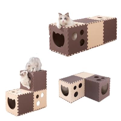 China Portable Easy Assembled Rest Stored Manufacturers EVA Pet Cat Products Toys Toy Cat Tunnel for sale