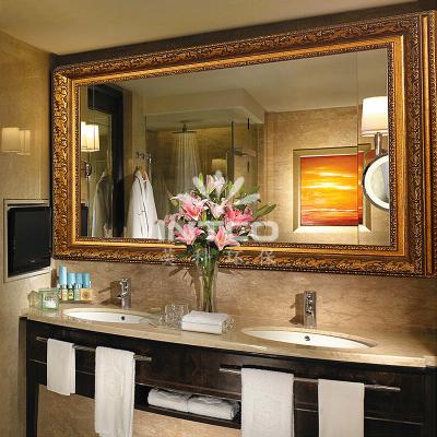 China INTCO Italy Decorative Style Luxurious Gold Dressing Table Mirror for sale