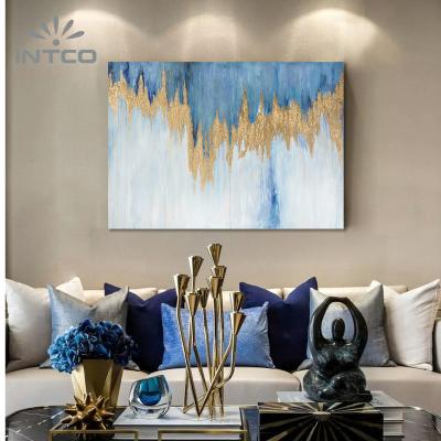 China New Home Decorative Handmade Abstract Wall Art Custom Printed Canvas Picture Oil Painting Newcomer Classic/Postmodern DIY From INTCO for sale