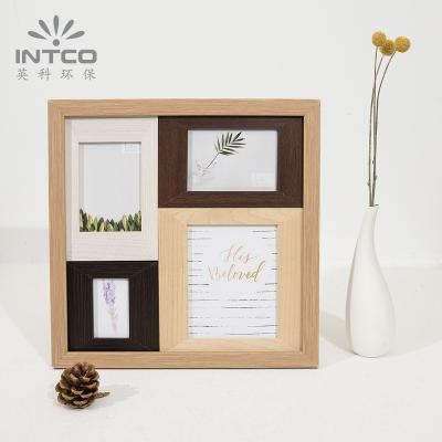 China INTCO Classic Hot Selling 4 Piece Photo Picture Collage Multi Wooden Frame for sale