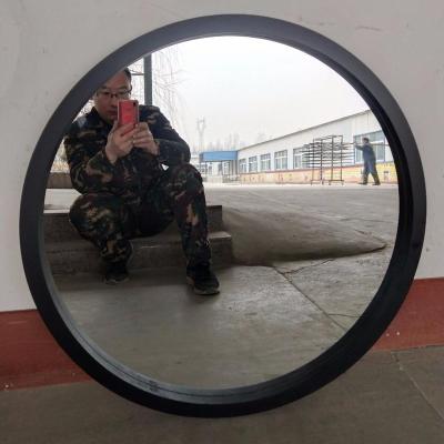 China Intco Round Decorative Wood Paint Mirror for sale