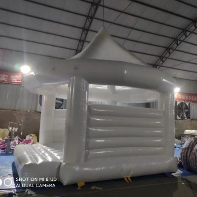 China Lightweight ; Easy Setup Bouncer House Party Inflatable Jumping Castle and Instant Inflatable Jump Bounce House White Wedding Inflatable Jumping Castle for sale