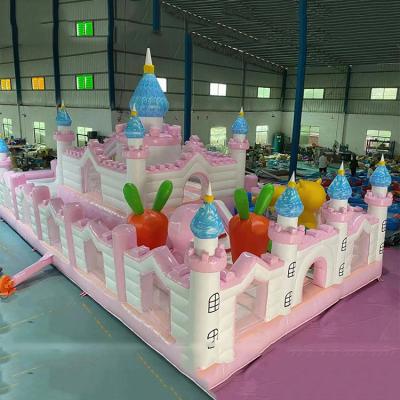 China Lightweight ; Easy Setup and Inflatable Instant Inflation Rose Castle Bounce Jumping House Jumping Bouncer Inflatable Bounce House for Kids Adults for sale