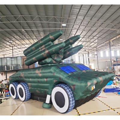 China Lightweight ; Easy Inflatable Activity Decoration Inflation Tank Simulation Model Installation & Simulation Inflatable Camouflage Equipment For Military Exercises for sale