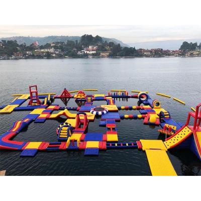 China Lightweight ; Easy Setup and Instant Inflation Outdoor Commercial Floating Water Park Water Slide Residential Inflatable Park for Kids and Adults for sale