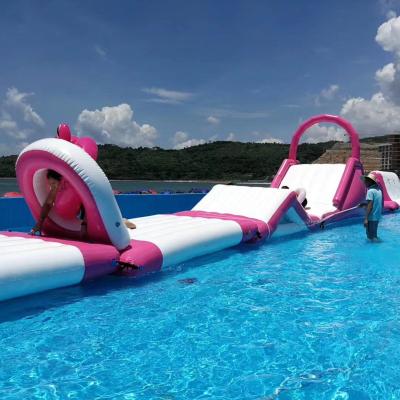 China Lightweight ; Easy Setup Inflatable Water Park Games Floating Water Park And New Inflatable Mini Inflatable Inflation Water Obstacle Games Flash Style for sale