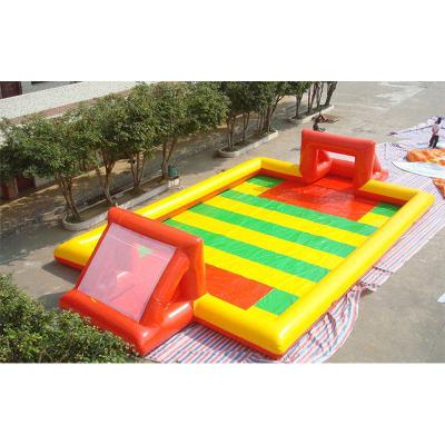 China Lightweight ; Easy Setup and Instant Funny Inflatable Inflatable Game Outdoor Inflatables Pulling Game Simulated Soccer Field Soccer Inflatable Kick Games for sale