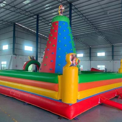 China Lightweight ; Easy Installation and Instant Inflatable Interactive Inflatable Wall Climbing Bounce Games Inflatable Climbing Bounce House for sale