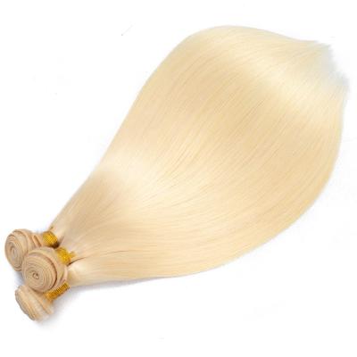 China Curly Curly Mink Brazilian 613 Virgin Hair Bundles Hair Vendor Straight Blonde Wig 613 Hair Bundles And Closure Honey Blond for sale