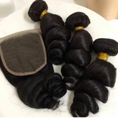 China Original Wholesale Curly Loose Wave Curly Hair Weave Bundles Grade 10a Remy Brazilian Chocolate Brown 22 Inch Hhuman Hair Bundles for sale