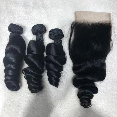 China Curly 100% Curly Unprocessed Cuticle Aligned Indian Loose Wave French Wave Hair Real Hair Extensions Bundles Cambodian Hair for sale