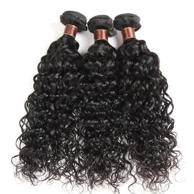 China Curly Curly Natural Black Color 10 - 30 Inch Remy Hair Bundles With Headband In 100 Bundle Malaysian Virgin Water Wave Wig Hair Bundles for sale