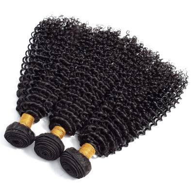 China Hot Selling Kinky Curly Curly Hair Extension Bundle 100% Raw Cambodian Hair Bundle Custom Wrap Hair Natural Black for sale