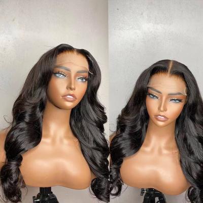 China Body Wave 12A Brazilian Human Hair HD Lace Frontal Wig, 100% Virgin Cuticle Aligned 360 Lace Front Human Hair Wig, Full HD Lace Braid Wig Vendors for sale