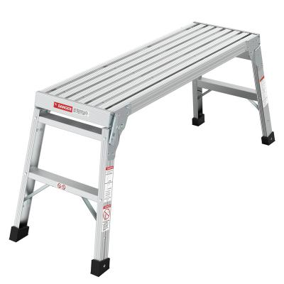 China Folding Ladders 2023 Latest Wholesale High Quality Portable Aluminum Alloy Folding Work Platform Adjustable Work Platform for sale