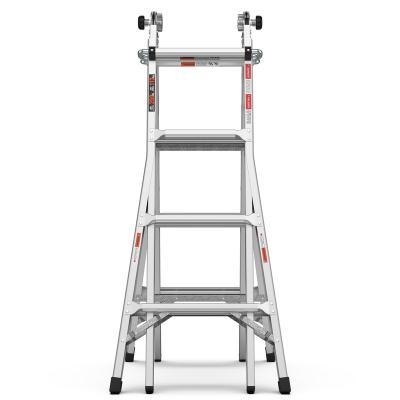 China Hot Sale Aluminum Alloy Multi-Function Telescopic A Multifunctional Household Engineering Household Factory Folding Ladders Straight Ladder for sale