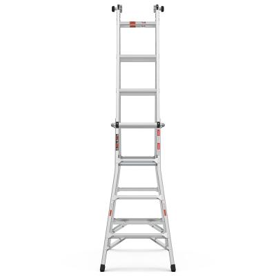 China Folding Ladders Good Quality Aluminum Telescopic Extension Universal Household Ladder for sale