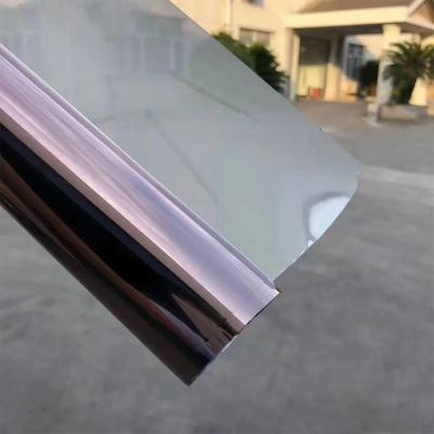 China Purple Silver Building Window Film 2mil 1.52m X 30m UVR 80% IRR 90% Isolatie UV-blokkering Te koop