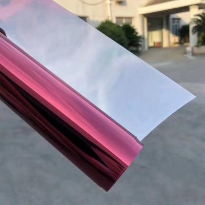 China Red Silver Window Film For Commercial Buildings Sunscreen UVR 88% IRR 80% for sale