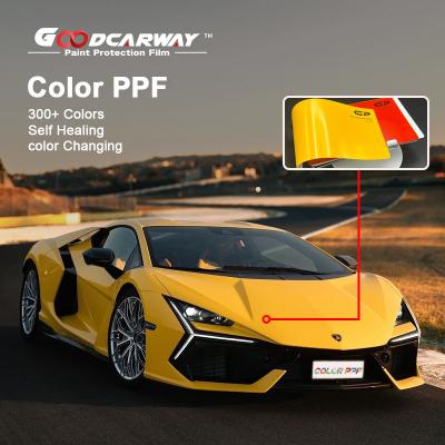 China Green Color TPU PPF Double Layer Scratch 7.5mil 60 Inch Car Paint Film for sale